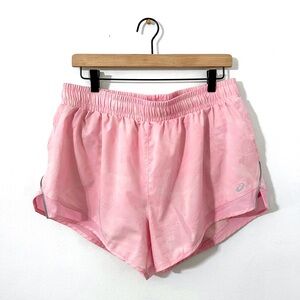ASICS Pink Athletic Drawstring Shorts Large Activewear